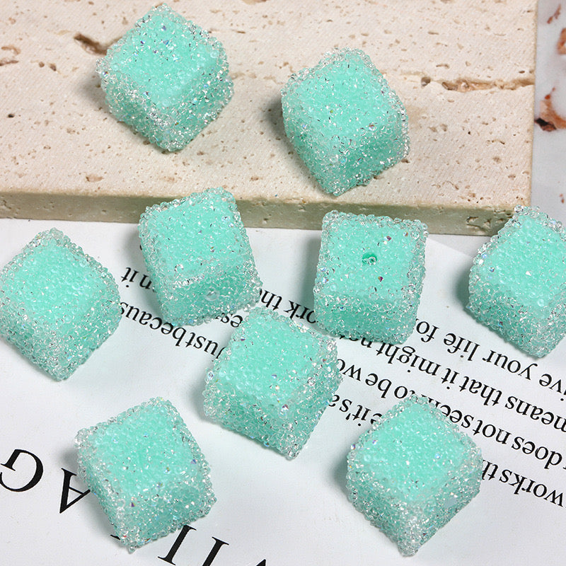 FS1373- 16mm*16mm Solid Color Sugar Cubes Fit For Beadable Pens
