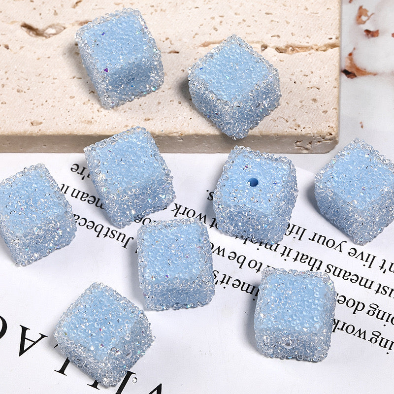 FS1373- 16mm*16mm Solid Color Sugar Cubes Fit For Beadable Pens