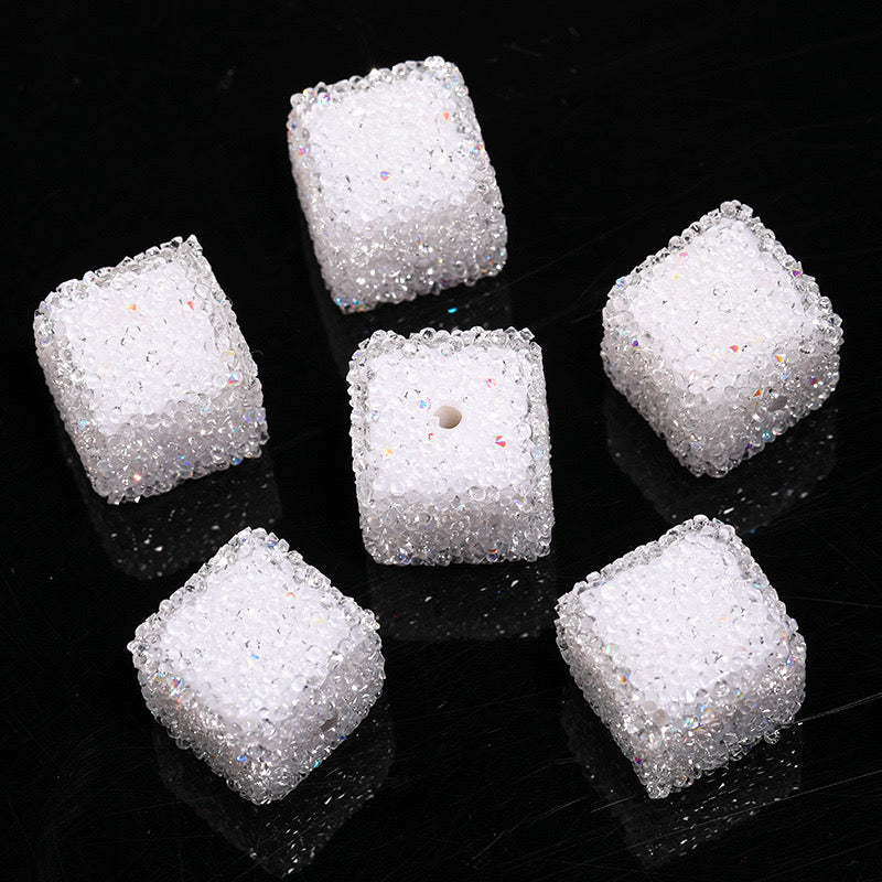 FS1373- 16mm*16mm Solid Color Sugar Cubes Fit For Beadable Pens