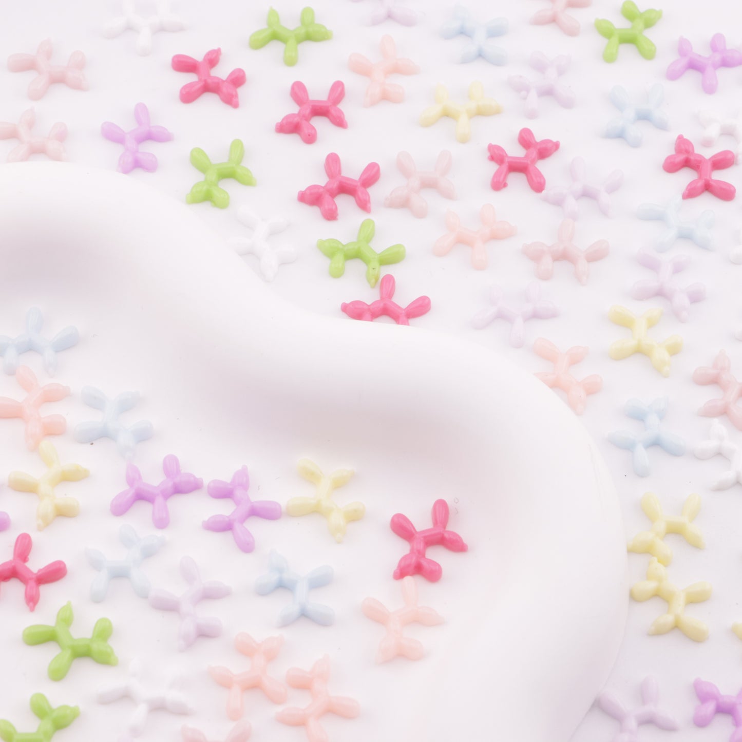 FS6184- 10×11mm Balloon Dog Charms Small Balloon Dog Patches
