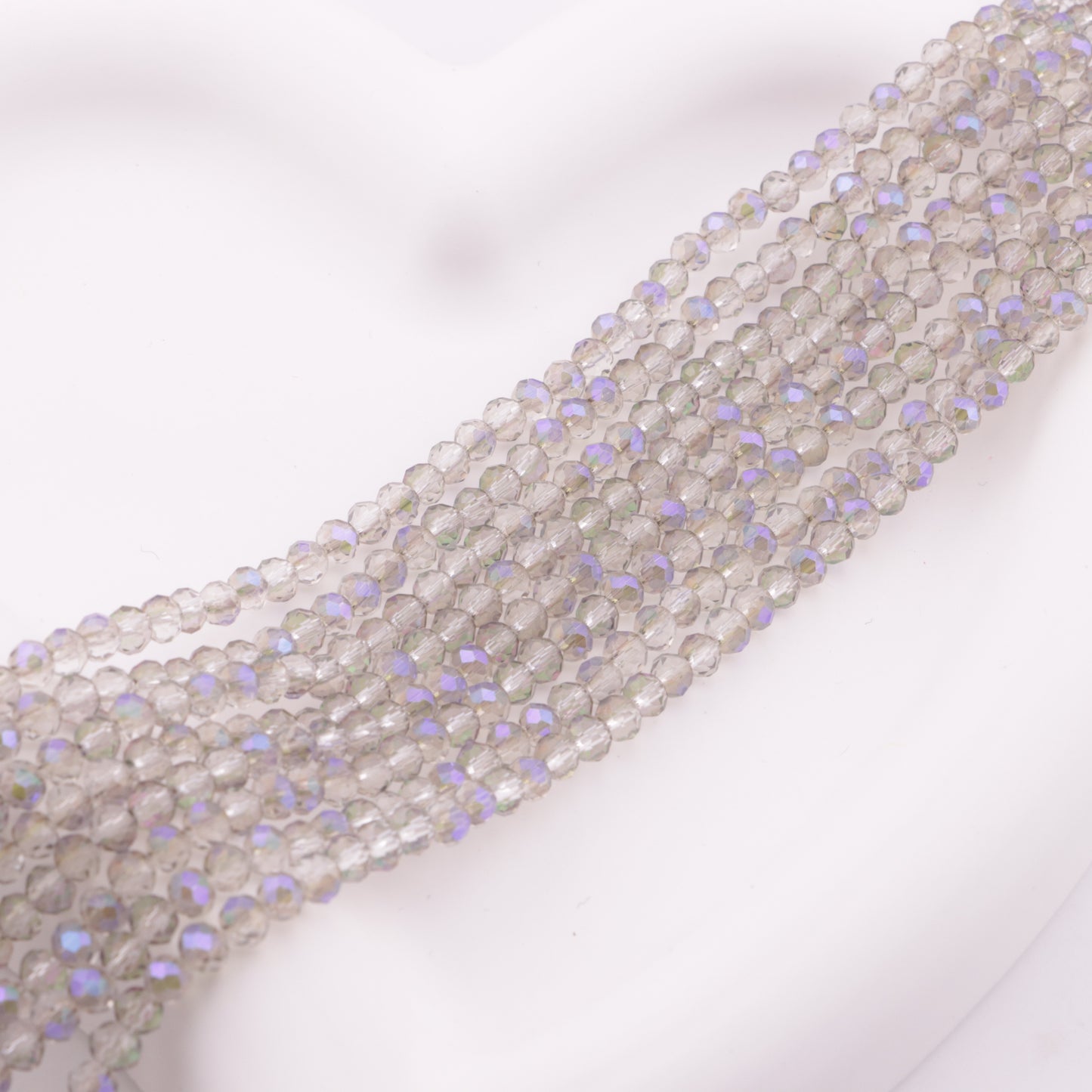 FS6191- 4mm Uv Purple Glass Beads Colorful Purple Faceted Glass Beads