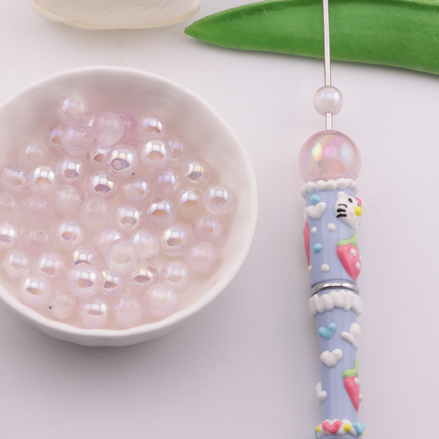 FS6185- 8mm Uv Color Changing Beads Fine Glitter Changing Beads Fit For Pen