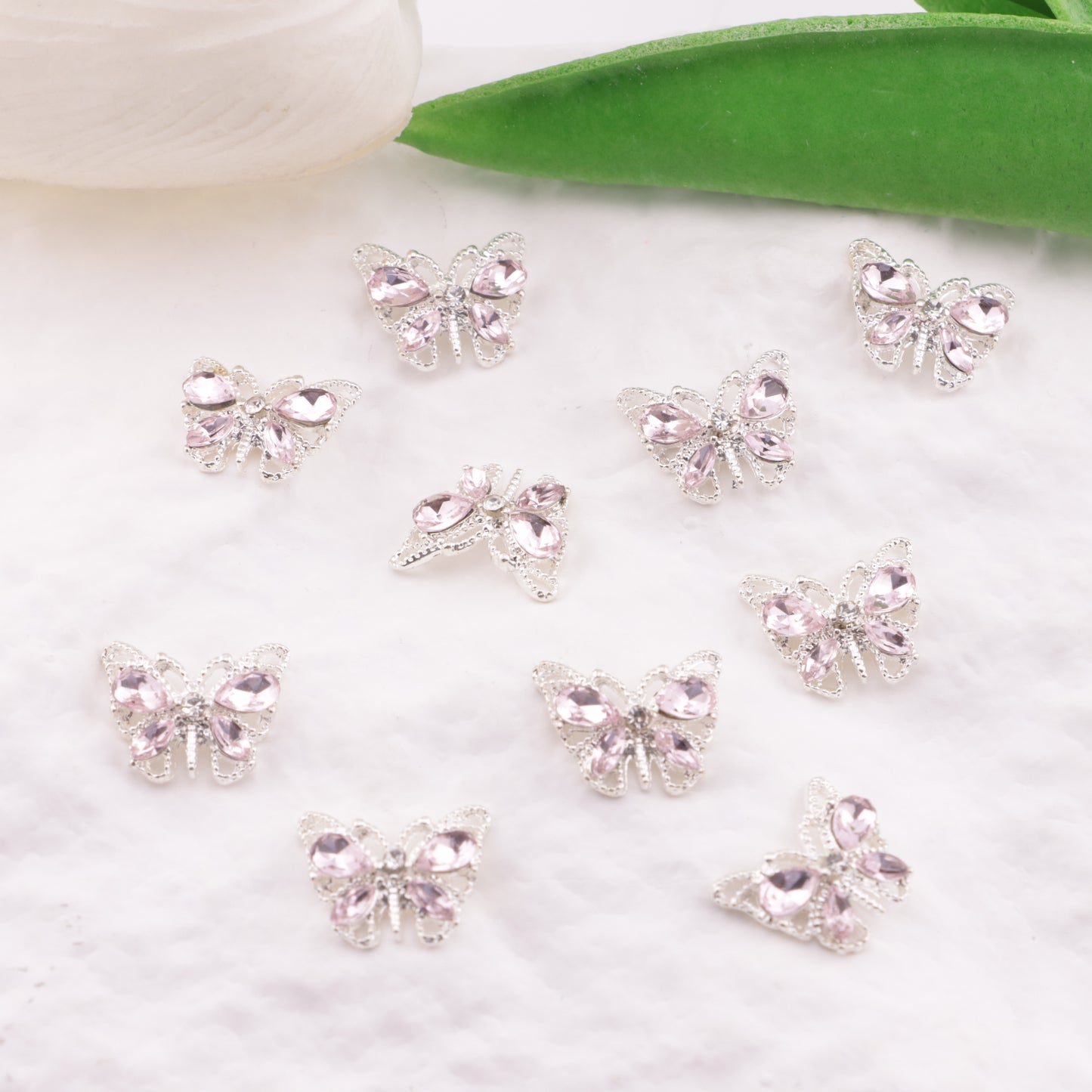 FS6208- 12×14Mm Butterfly Diamond Metal Patches