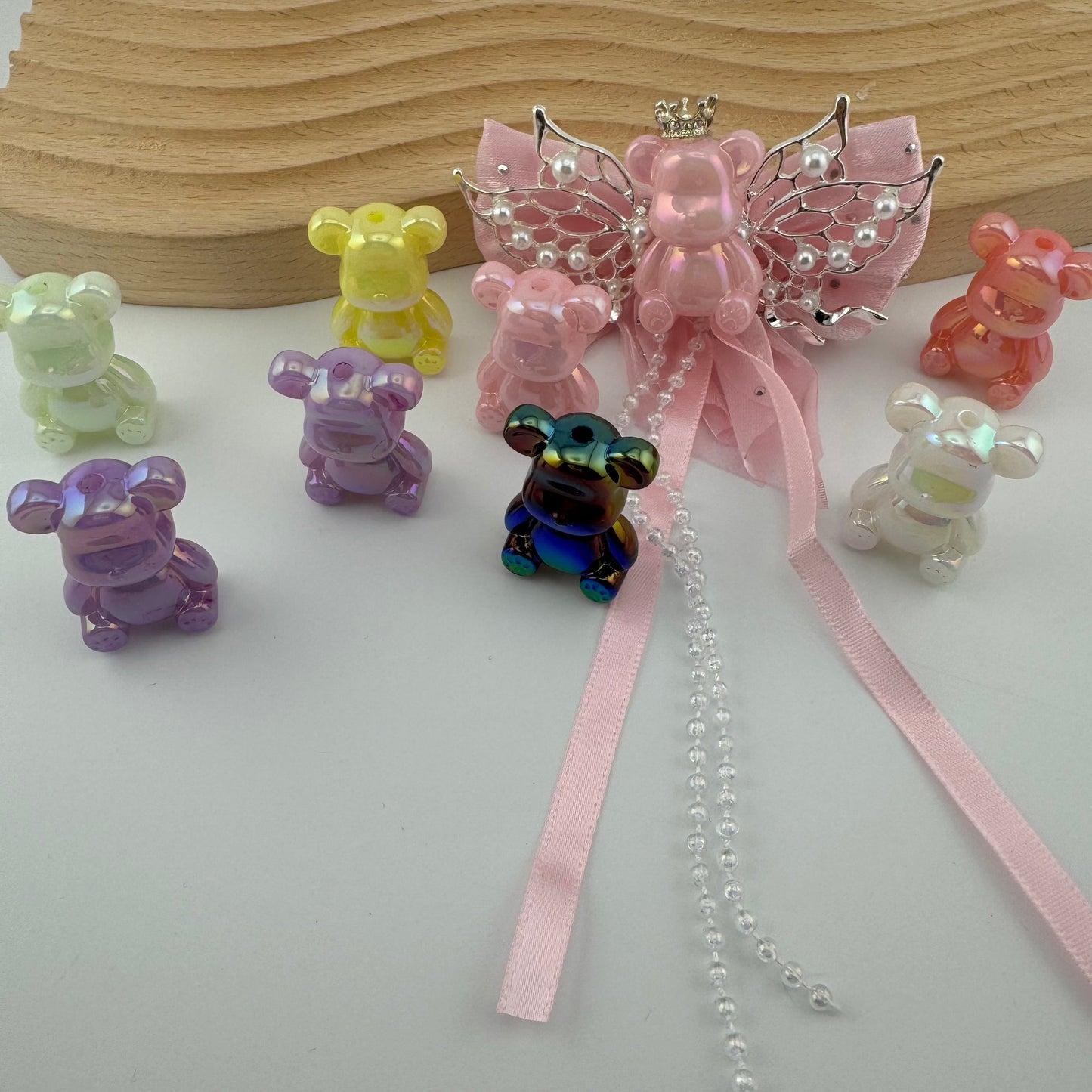 FS1369- 22*32mm UV Acrylic Bear Fit For Beadable Pens Or Using For Making Fancy Bear