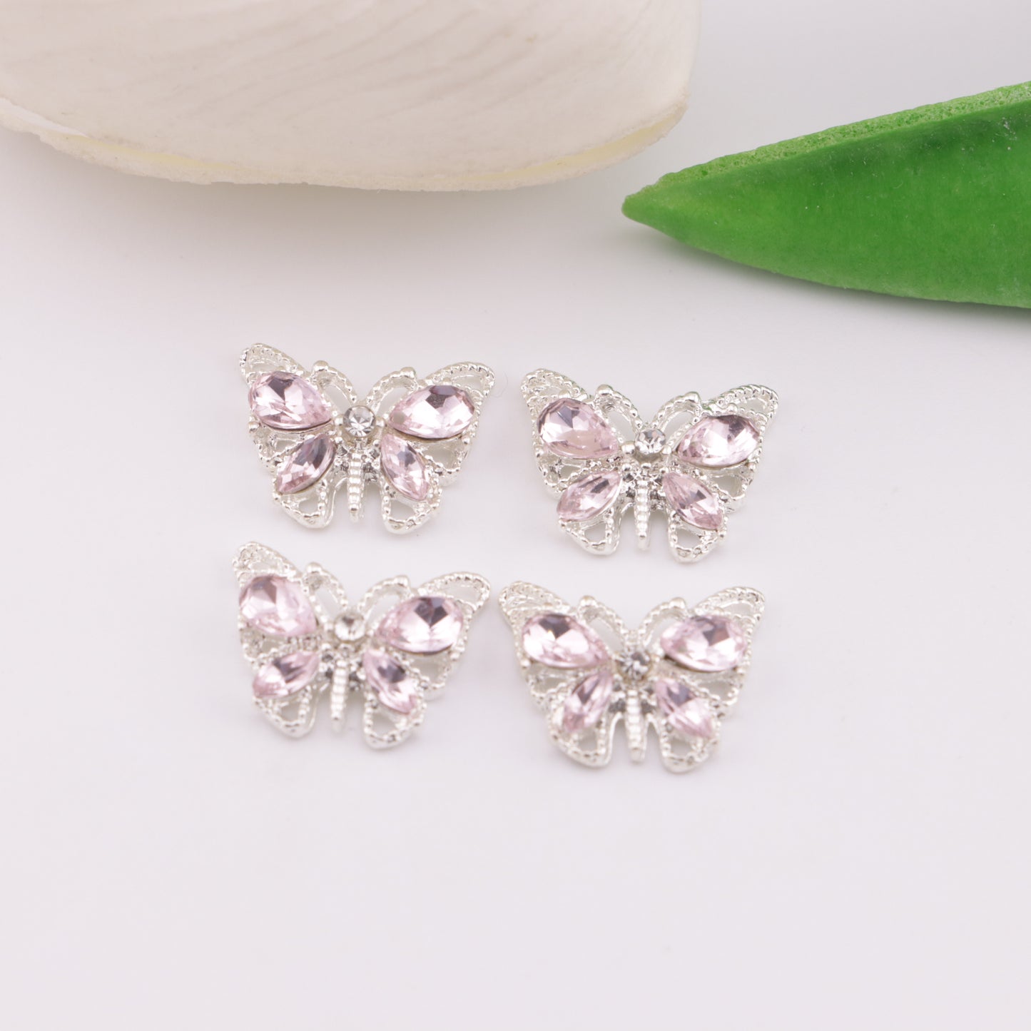 FS6208- 12×14Mm Butterfly Diamond Metal Patches