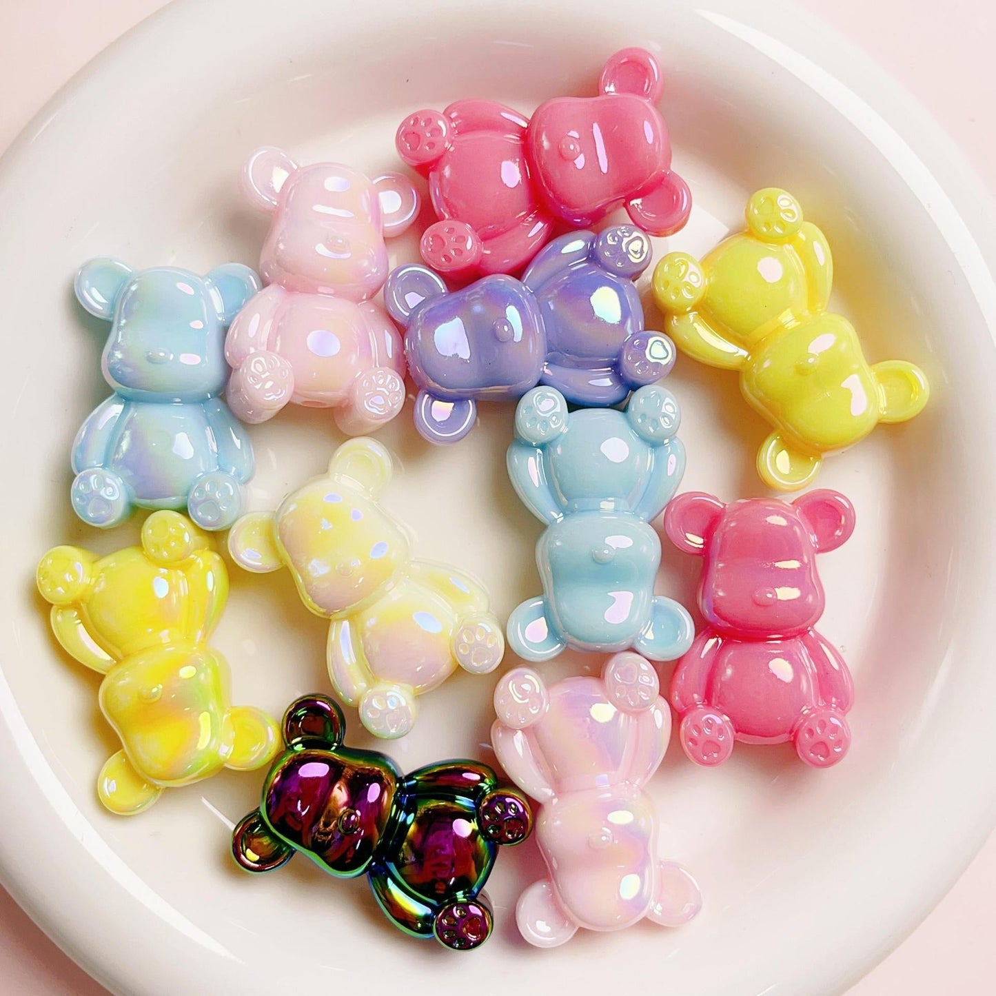FS1369- 22*32mm UV Acrylic Bear Fit For Beadable Pens Or Using For Making Fancy Bear
