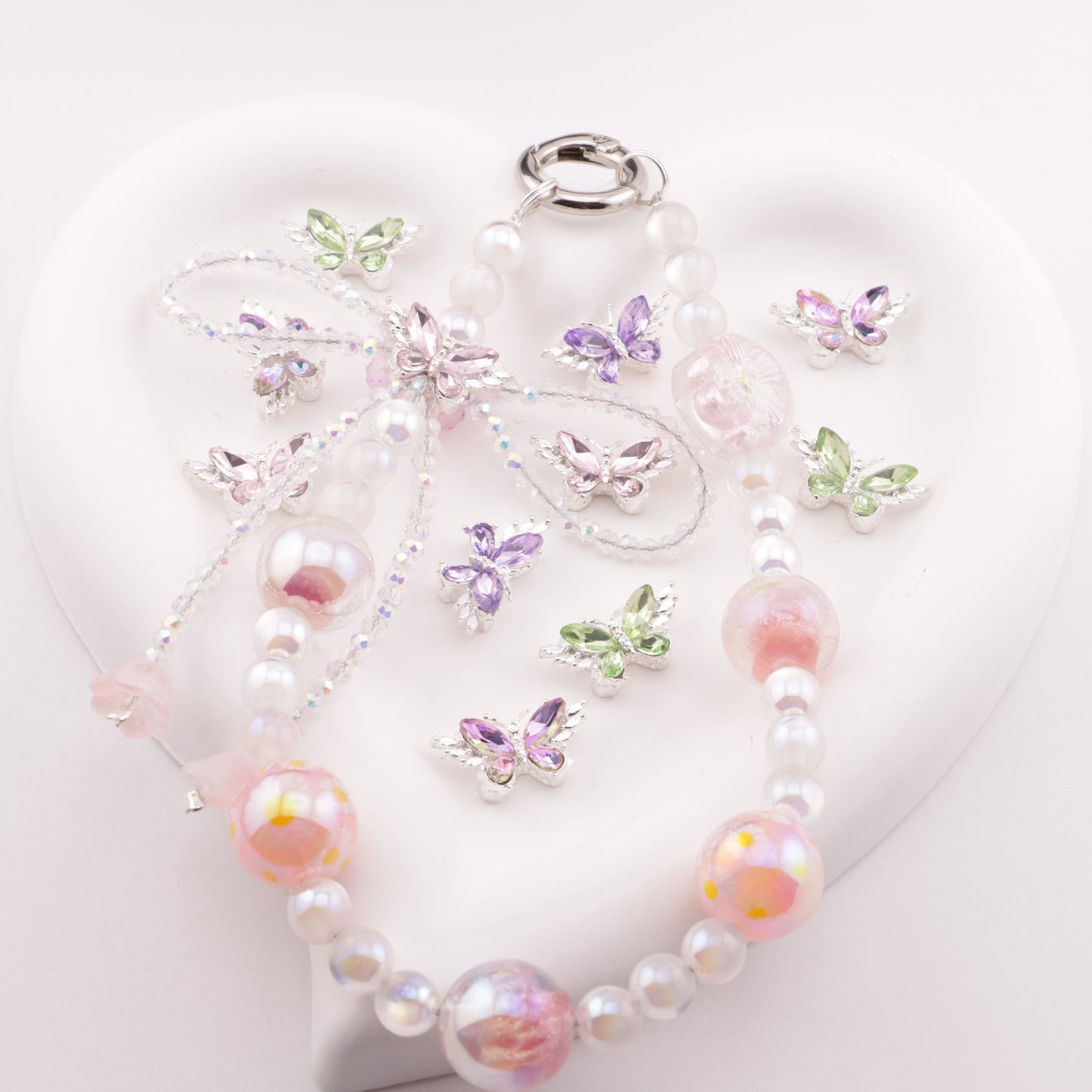 FS5225- 12*22mm Butterfly 4 Hole Metal Beads Fit For Pen