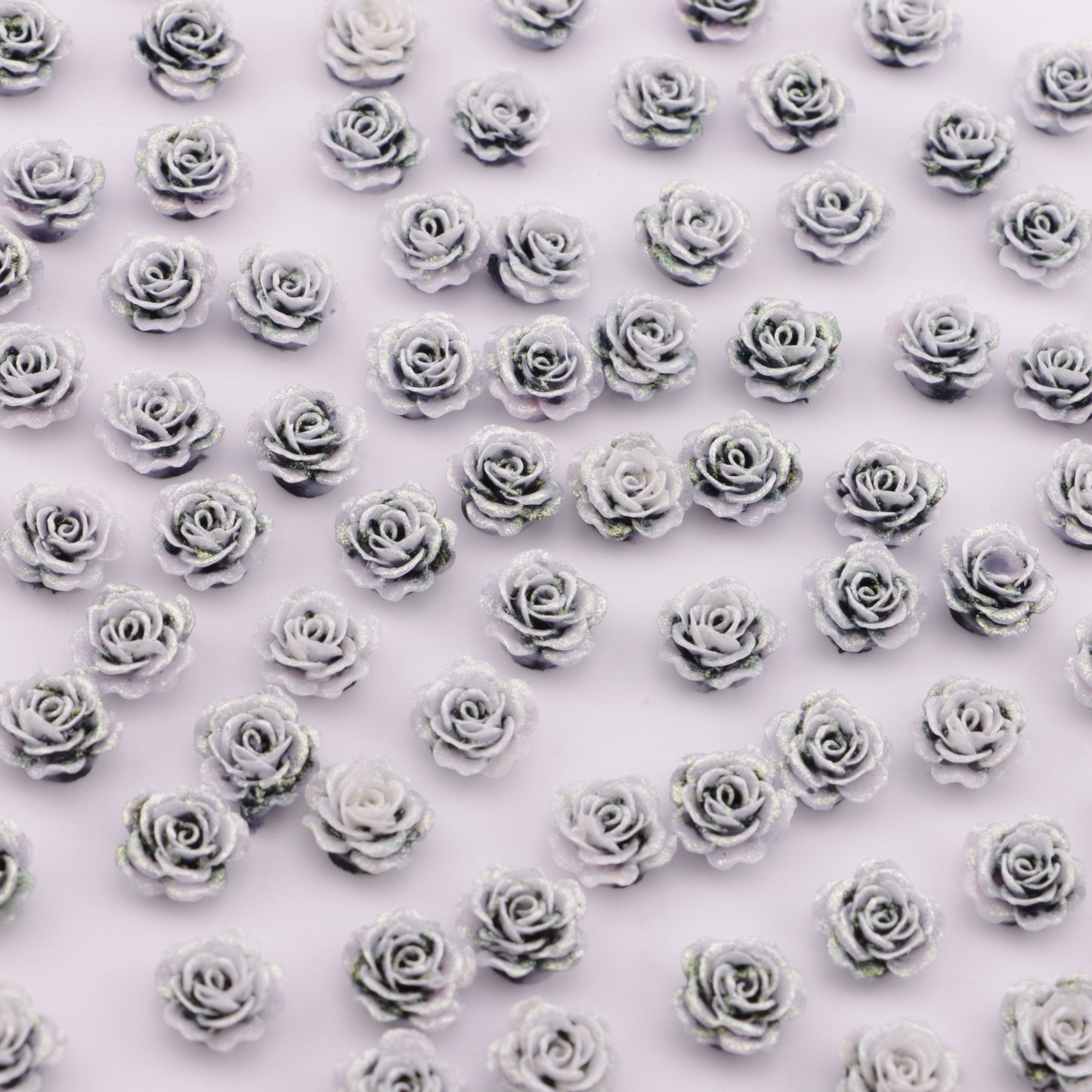 FS6215- 10mm Luminous Soft Flower Charms Night - Glow Soft Flower Patches