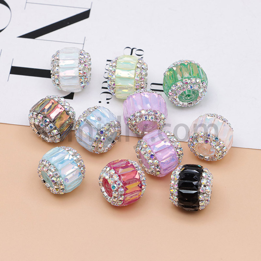 FS0365- 16MM Round Sparkling Beads Fit For Beadable Pens