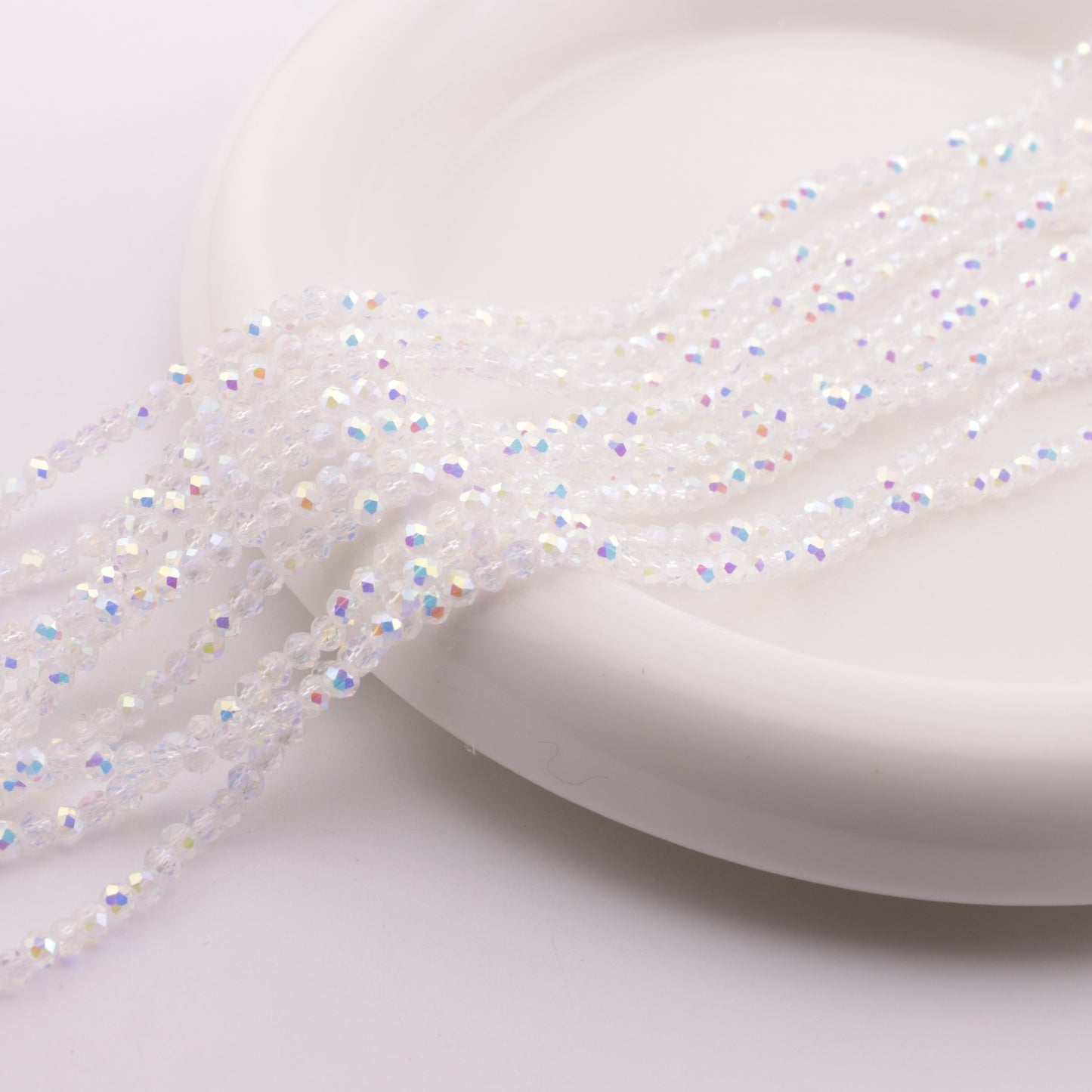 FS3850- 3mm Ab Glass Beads Colored-Plated Glass Beads