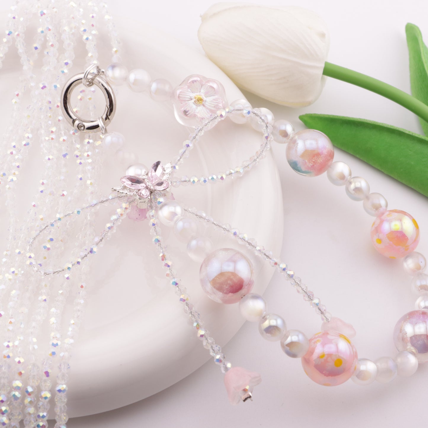 FS3850- 3mm Ab Glass Beads Colored-Plated Glass Beads