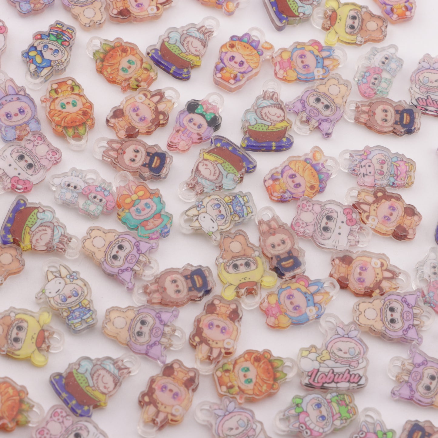 FS5966- About 17mm LABUBU Acrylic With Hanging Hole Acrylic Sheet With Hanging Hole