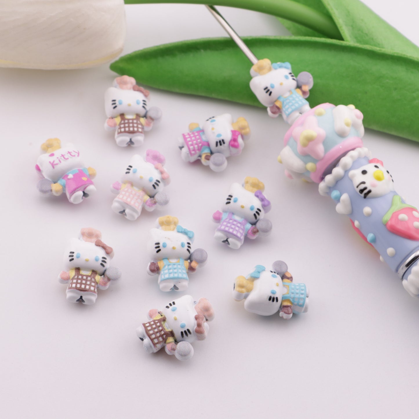 FS6223- Kitty Alloy Beads
