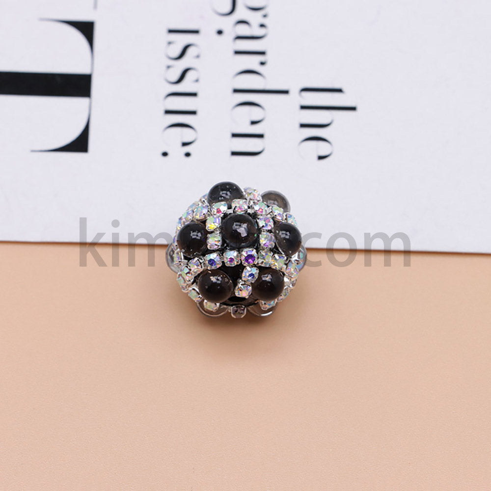 FS0366-16MM Mixed Color Pearl Full Diamond Mermaid Glass Beads Fit For Beadable Pens