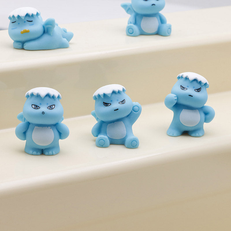 FS4887- Three - Dimensional Mini Snow - Topped Milk Dragon Pen Toppers
