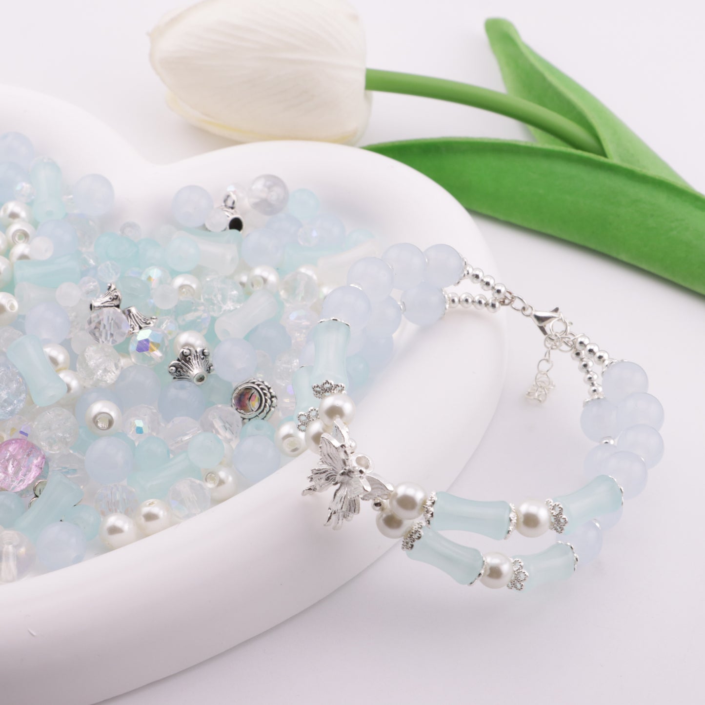 FS3843- Blue-Style Mixed Glass Beads