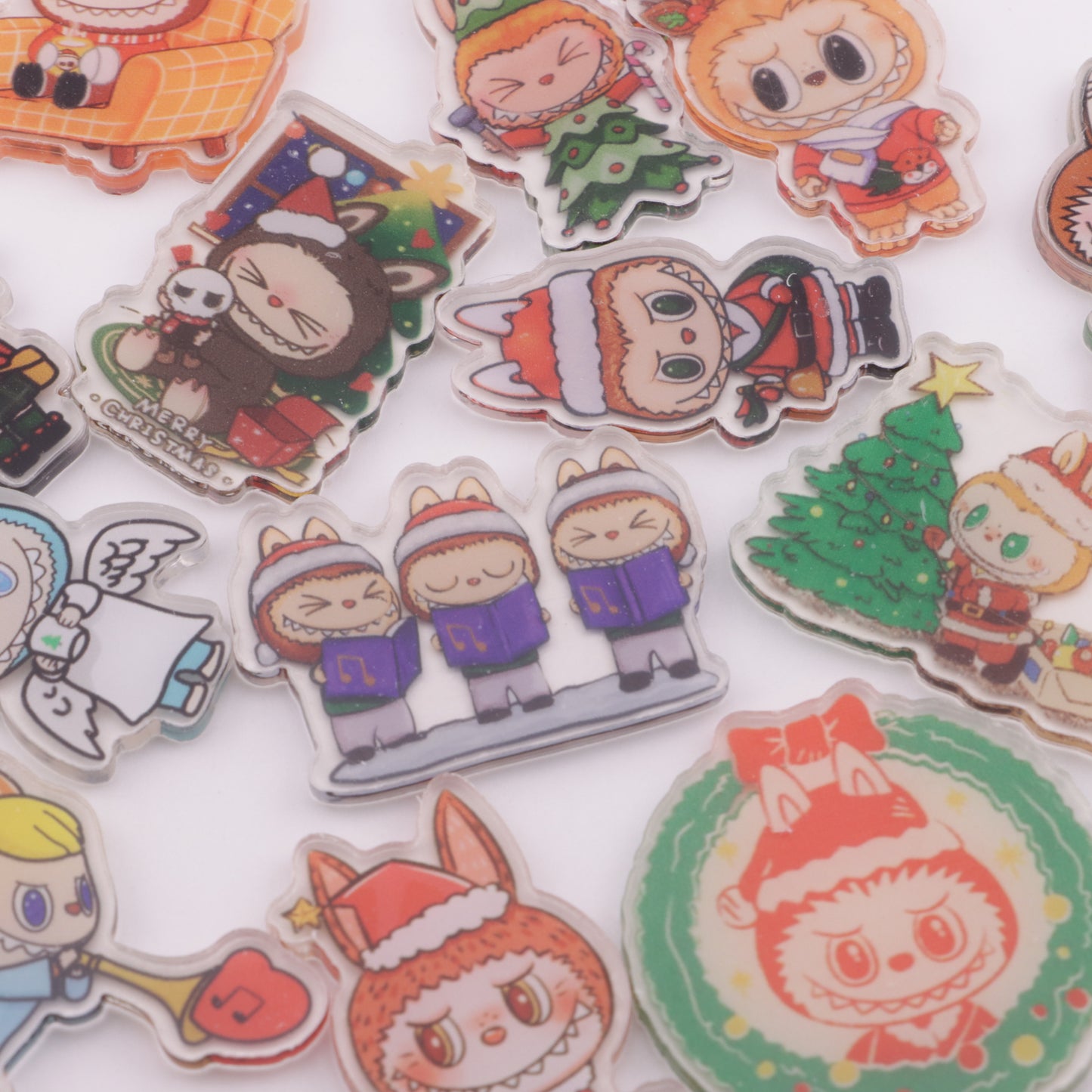 FS6280- About 4-5 Cm Labubu Christmas Acrylic Patch