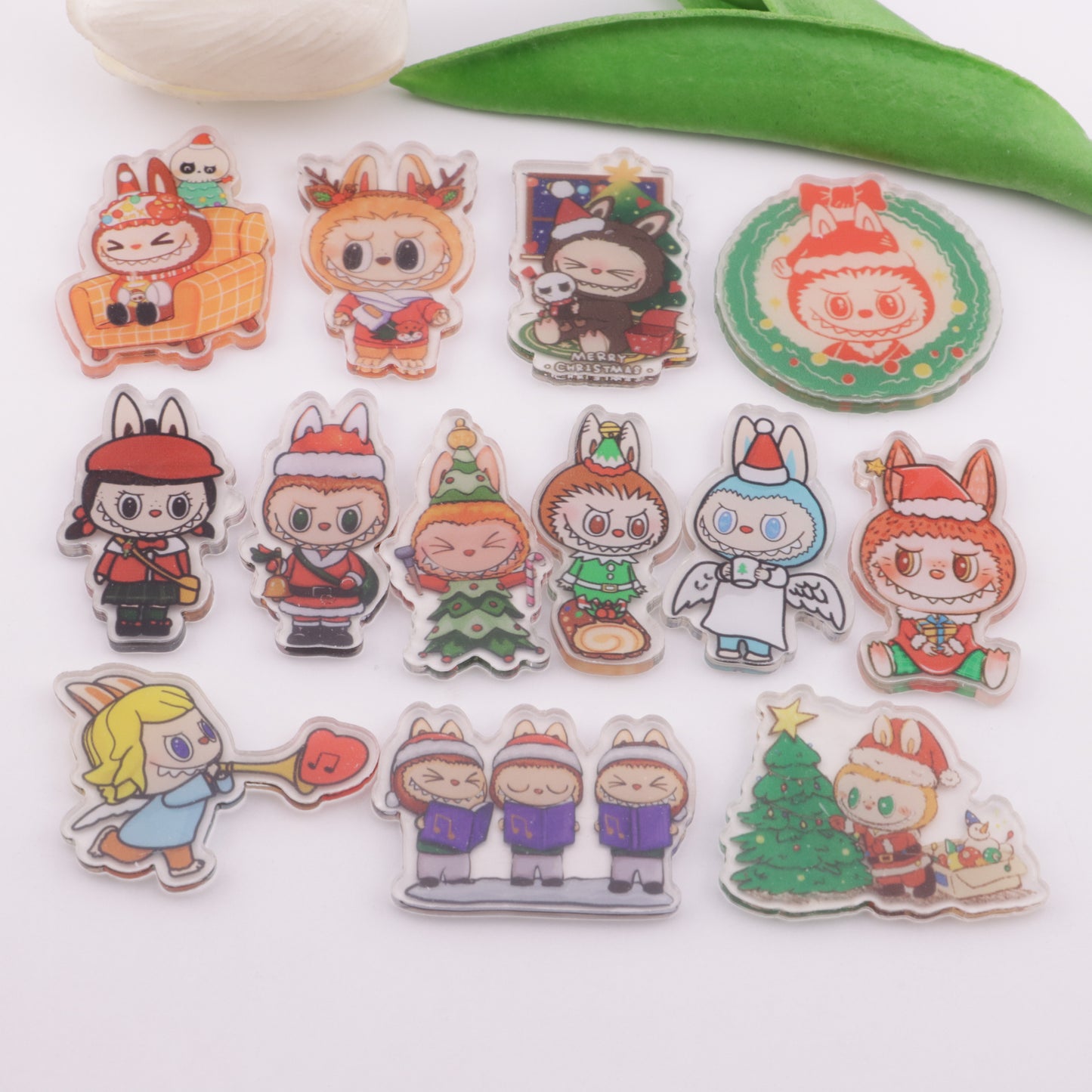 FS6280- About 4-5 Cm Labubu Christmas Acrylic Patch