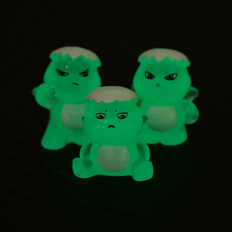 FS4886- Three - Dimensional Mini Snow - Topped Milk Dragon, Luminous Pen Toppers
