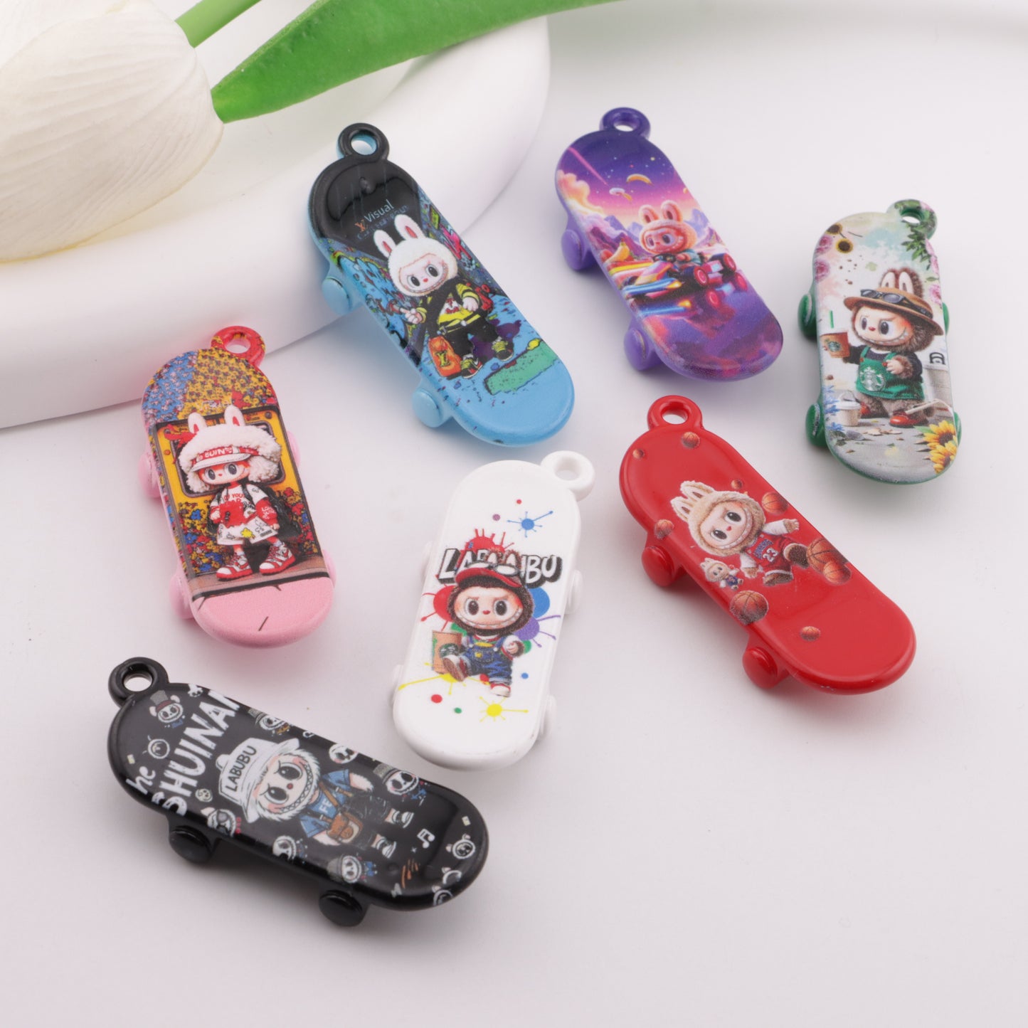 FS6287- Labubu Skateboard Pendant
