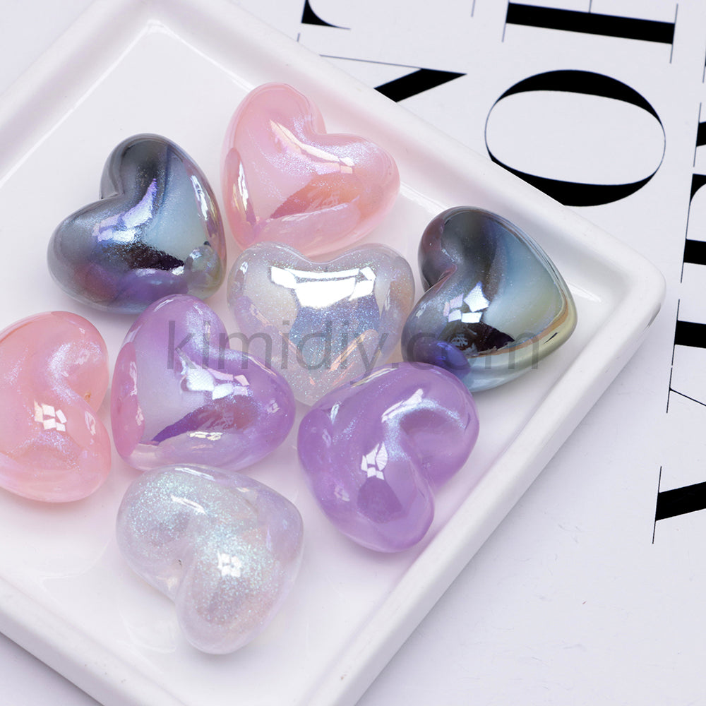 FS3431- Heart Half Hole Pendant Beads