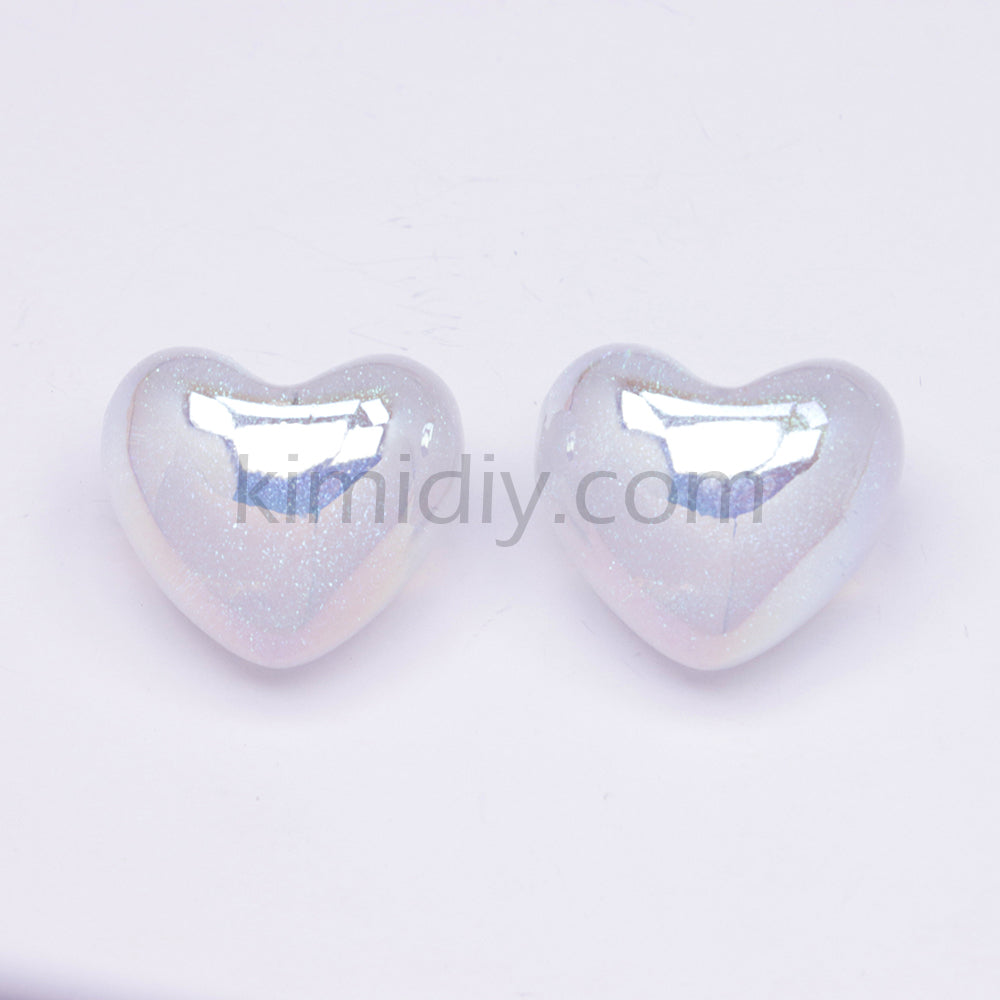 FS3431- Heart Half Hole Pendant Beads
