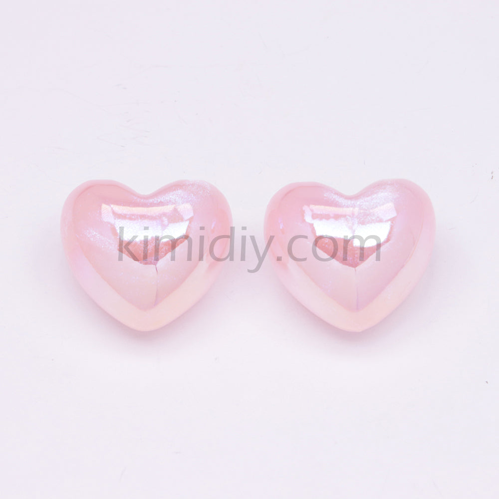 FS3431- Heart Half Hole Pendant Beads
