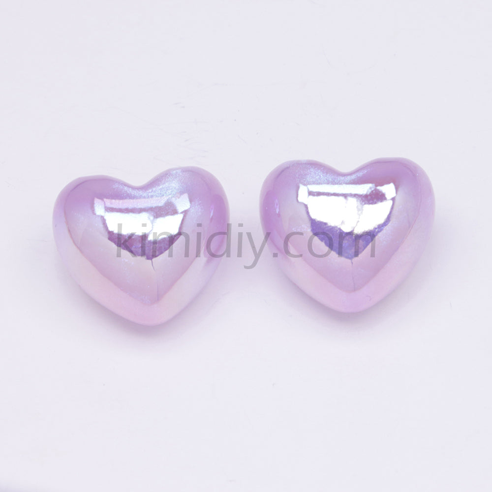 FS3431- Heart Half Hole Pendant Beads