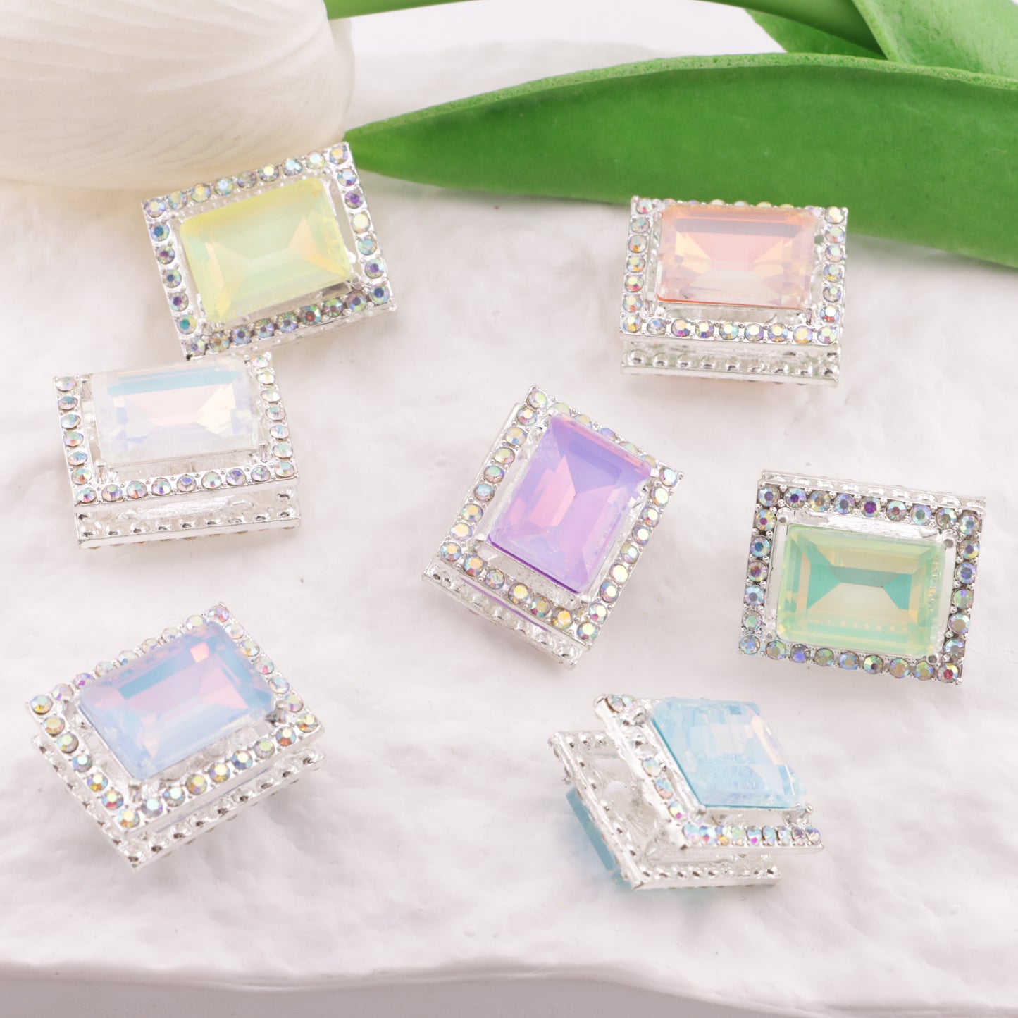 FS6331- Rectangular Four-way Alloy Beads