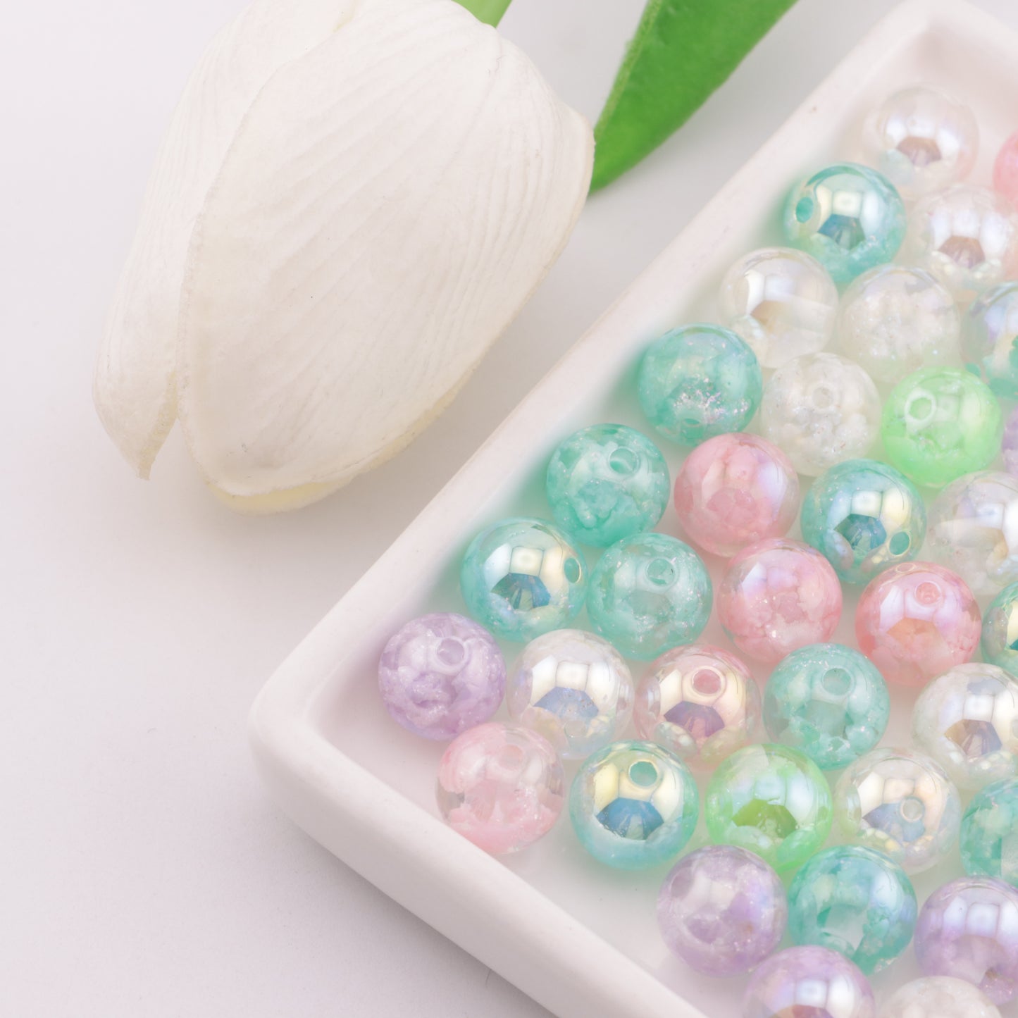 FS6239- 12mm Glow-in-the-Dark Cloud-shaped Resin Beads