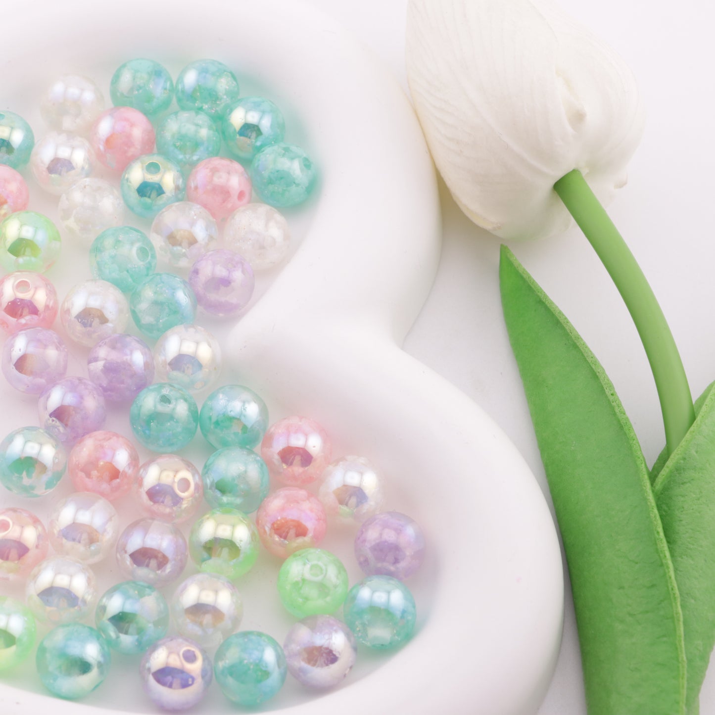 FS6239- 12mm Glow-in-the-Dark Cloud-shaped Resin Beads