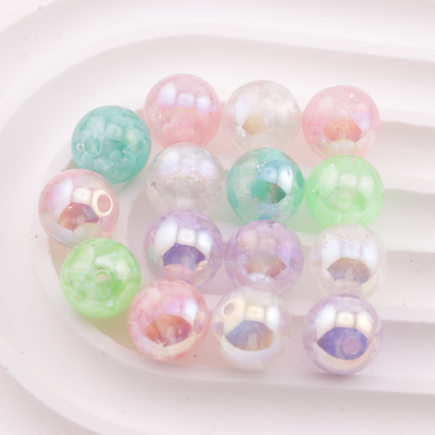 FS6239- 12mm Glow-in-the-Dark Cloud-shaped Resin Beads