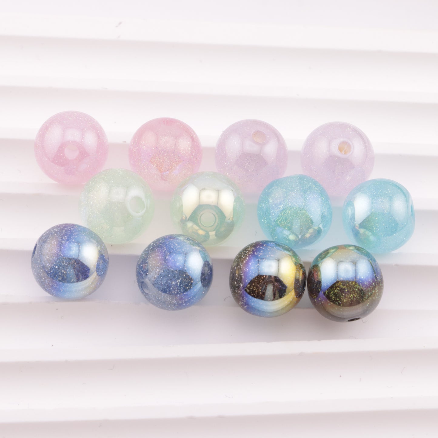 FS6240- 12mm Galaxy Resin Beads