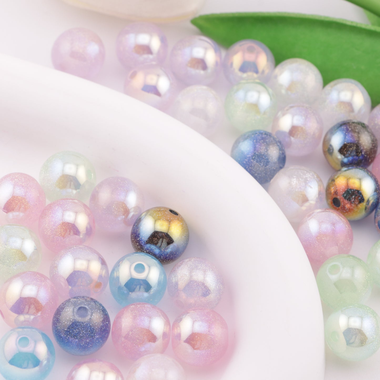 FS6240- 12mm Galaxy Resin Beads