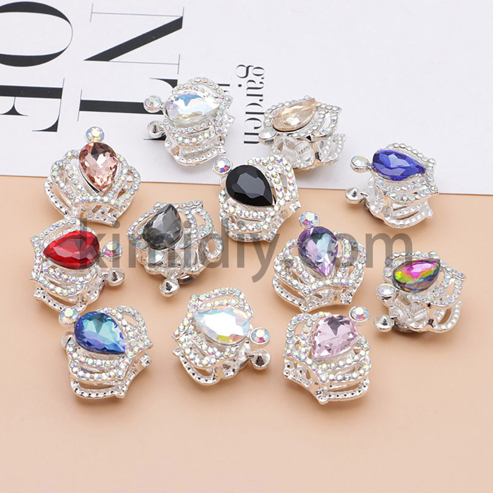 FS4838-Diamond Crown Alloy Beads Fit For Beadable Pens