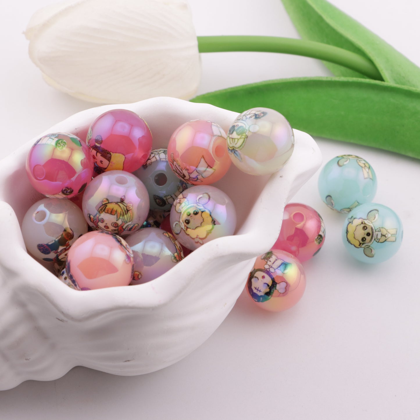 FS6306- 16mm Sp Beads Jelly - Colored Sp Beads