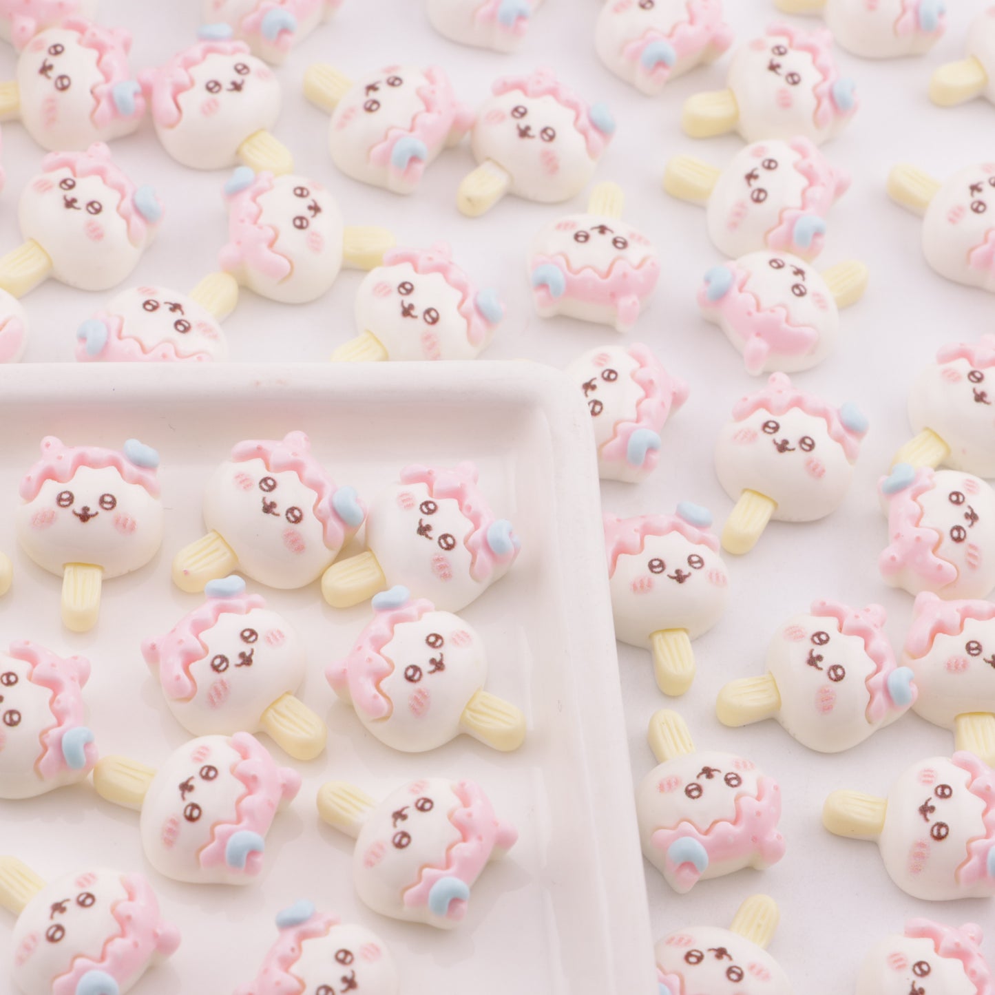 FS6313- 13×17mm Chiikawa Ice Cream Charms Ji Yika Wa Ice Cream Patches