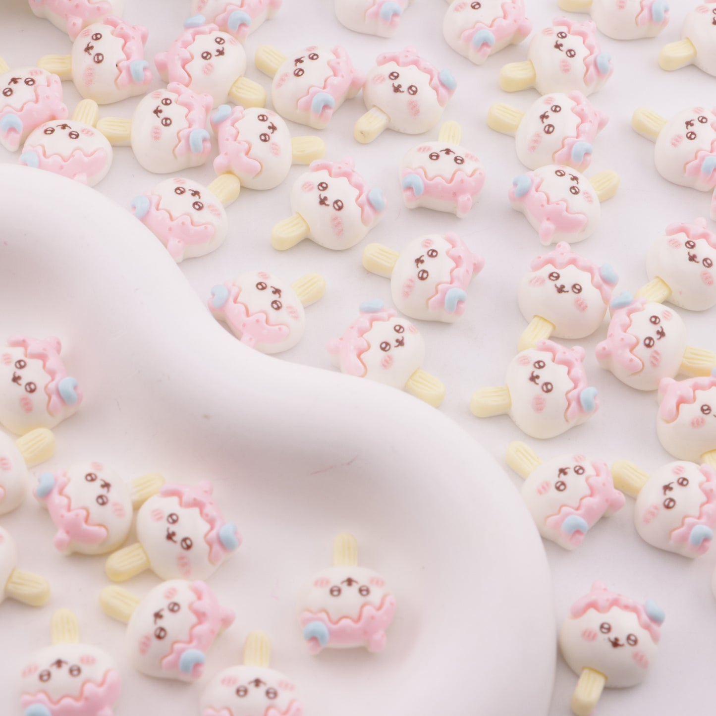 FS6313- 13×17mm Chiikawa Ice Cream Charms Ji Yika Wa Ice Cream Patches