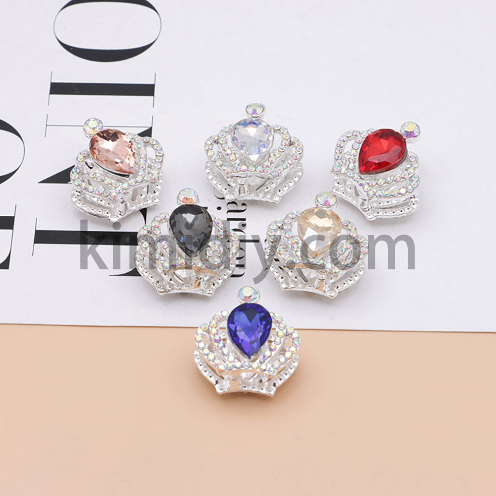 FS4838-Diamond Crown Alloy Beads Fit For Beadable Pens