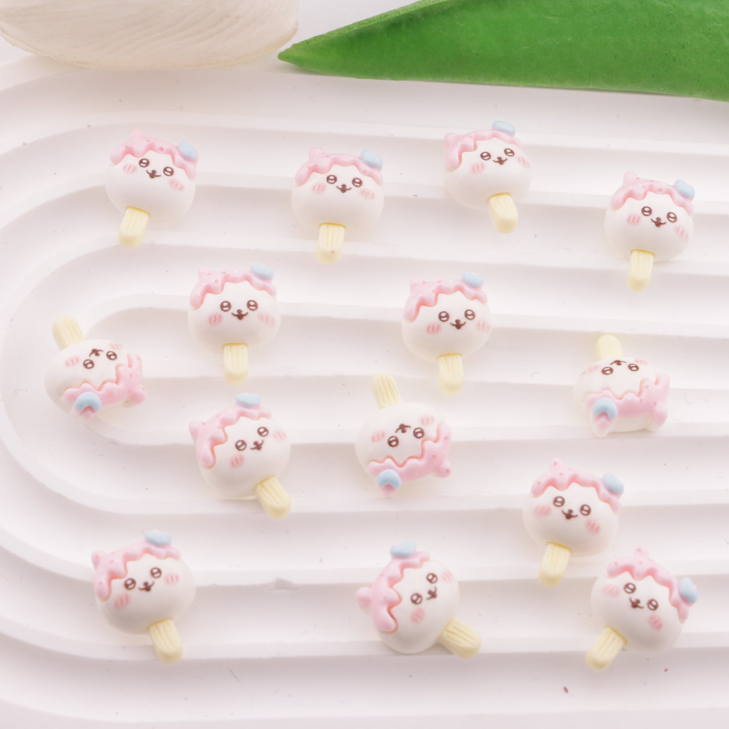 FS6313- 13×17mm Chiikawa Ice Cream Charms Ji Yika Wa Ice Cream Patches