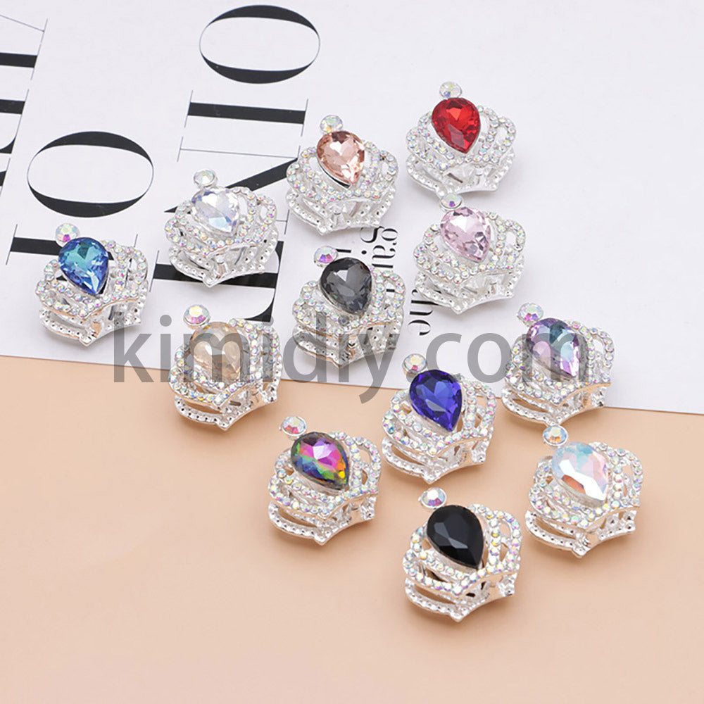 FS4838-Diamond Crown Alloy Beads Fit For Beadable Pens