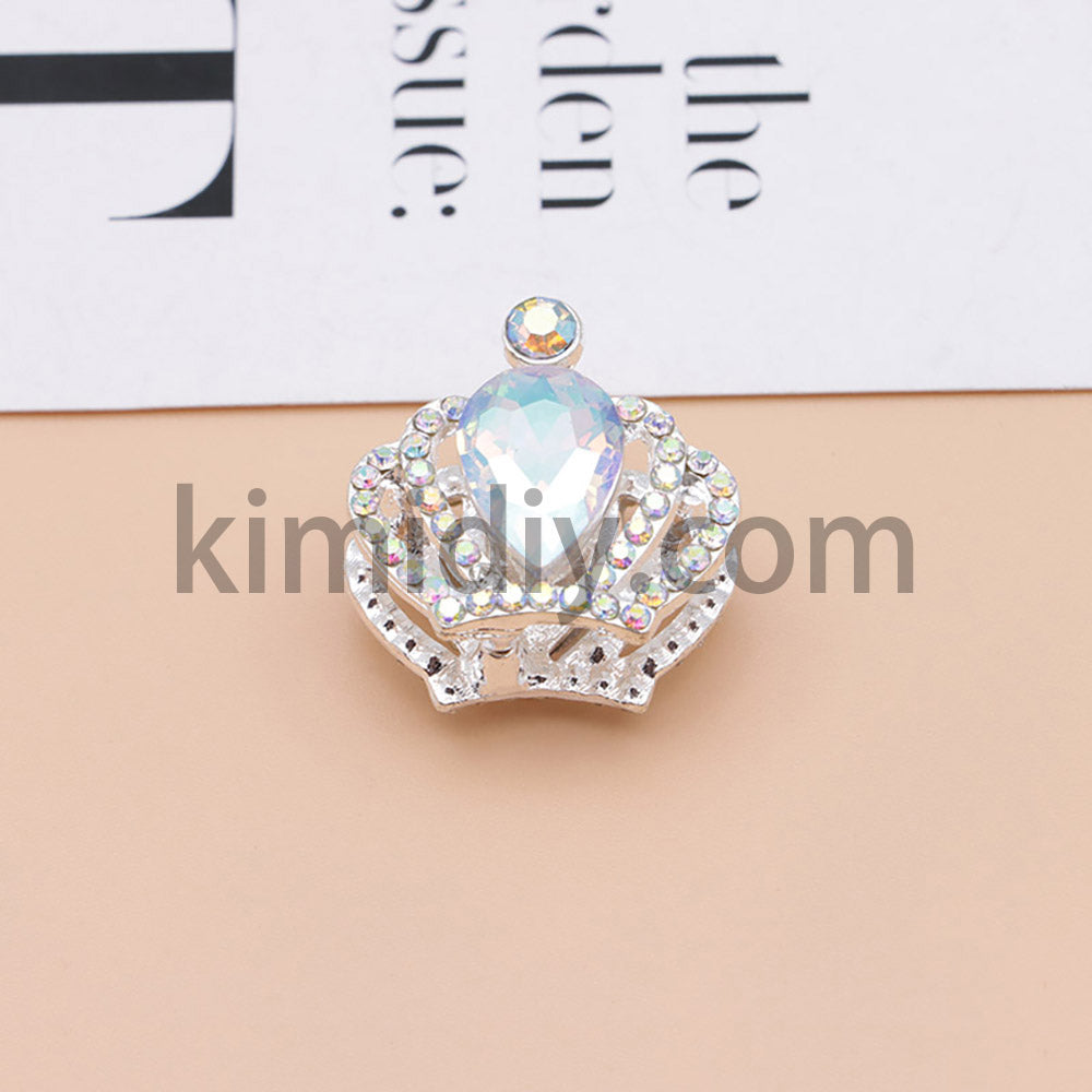 FS4838-Diamond Crown Alloy Beads Fit For Beadable Pens