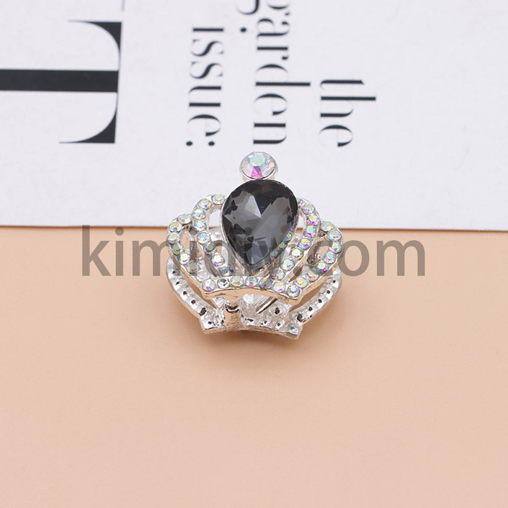 FS4838-Diamond Crown Alloy Beads Fit For Beadable Pens