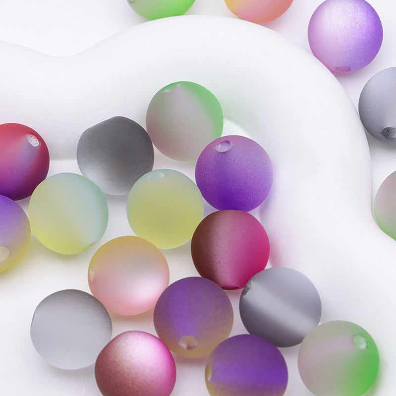 FS5231- 16mm Two-Color Cat Eyes Beads Iridescent Two-Color Cat Eye Beads