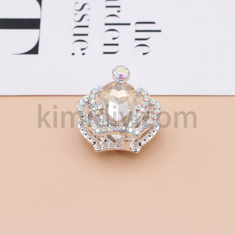 FS4838-Diamond Crown Alloy Beads Fit For Beadable Pens