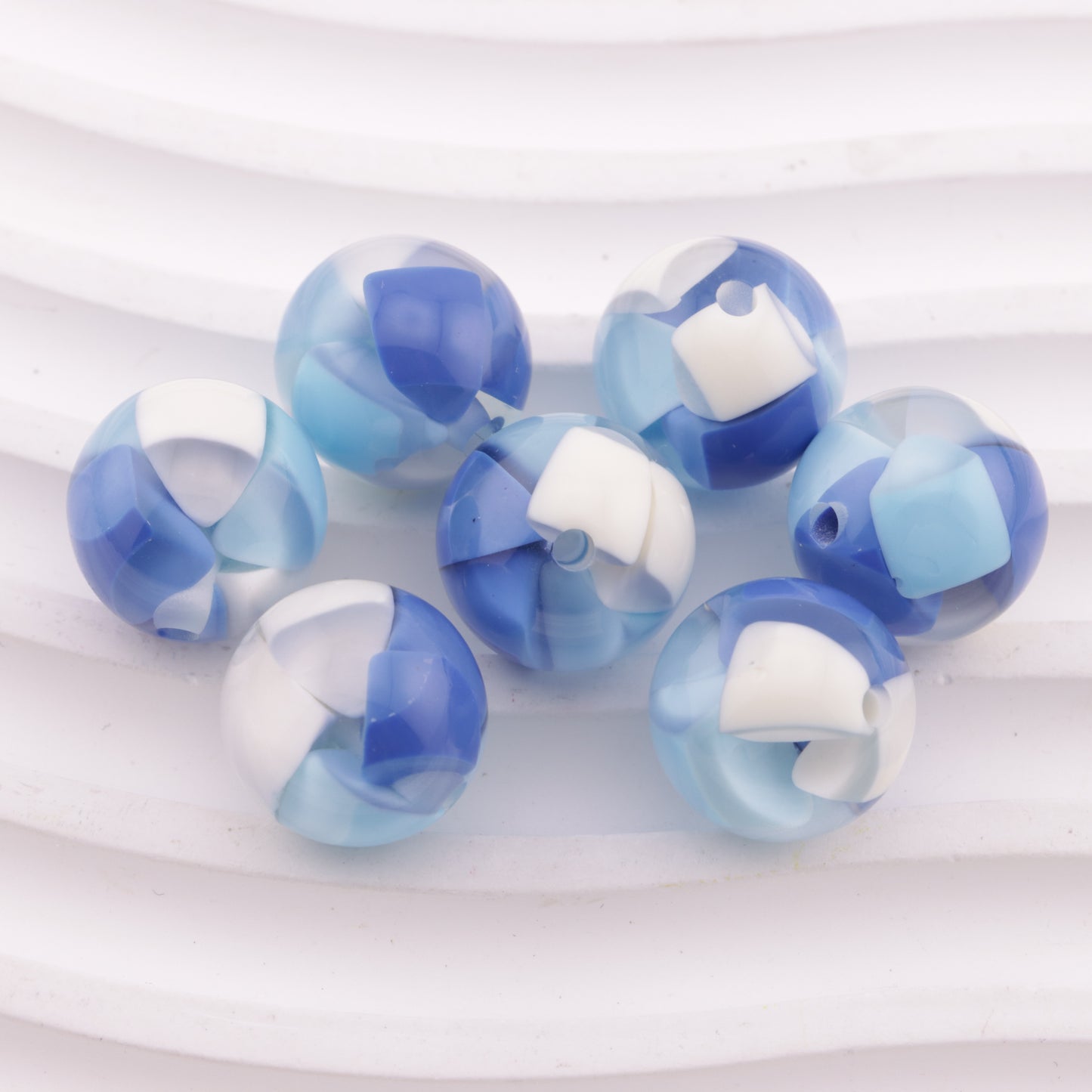 FS6354- 16mm Cheese Color-Blocked Beads Fit For Pen