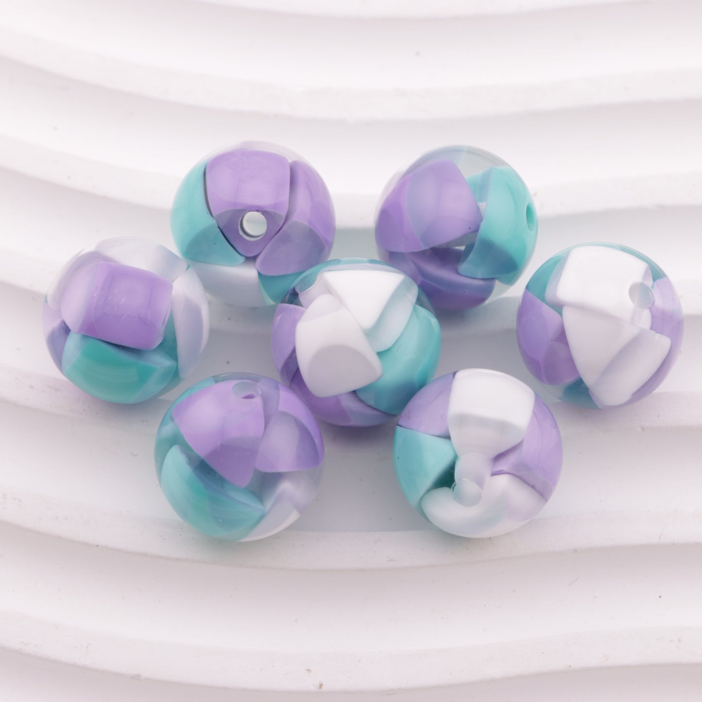 FS6354- 16mm Cheese Color-Blocked Beads Fit For Pen