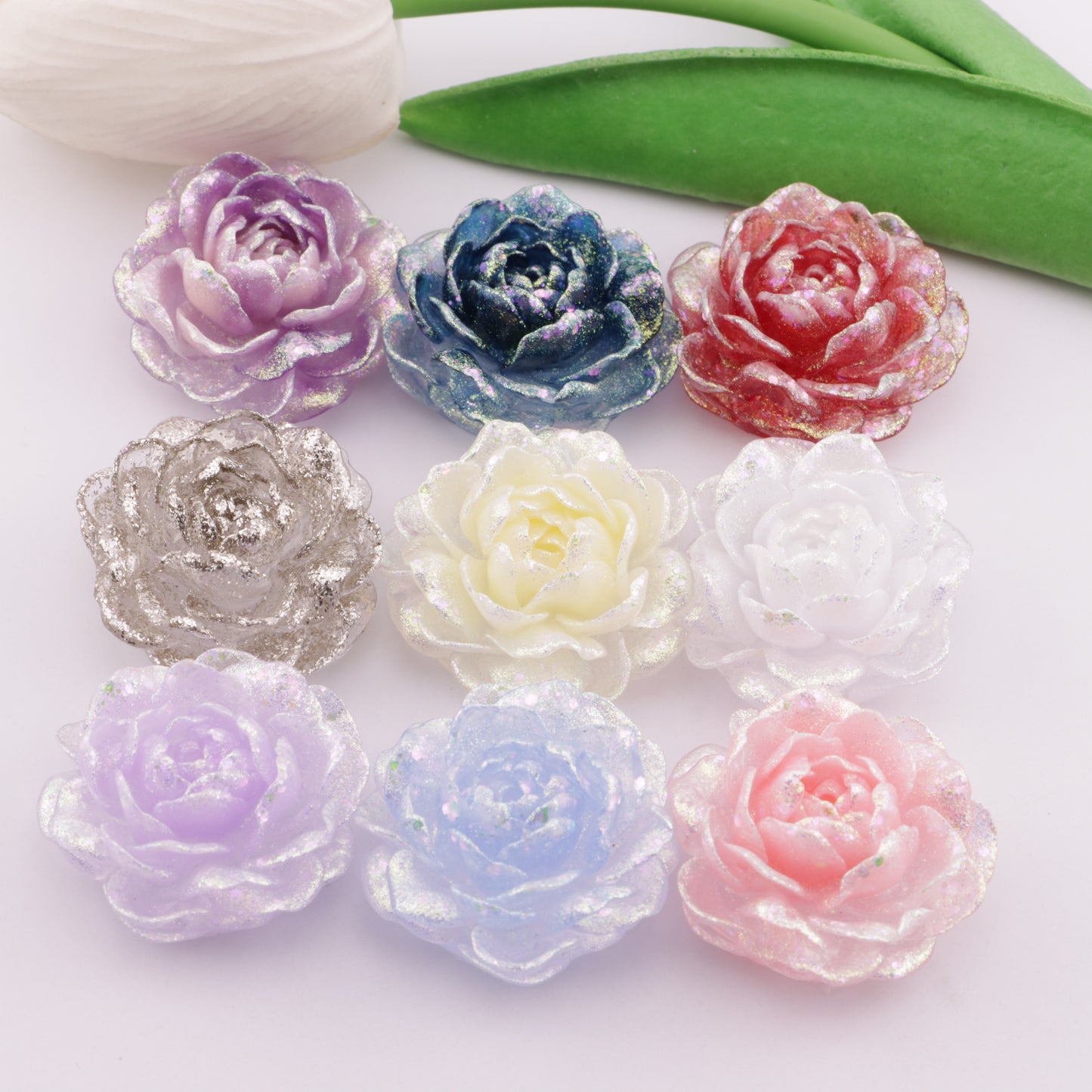 FS6380- 32mm Luminous Small Jasmine Charms