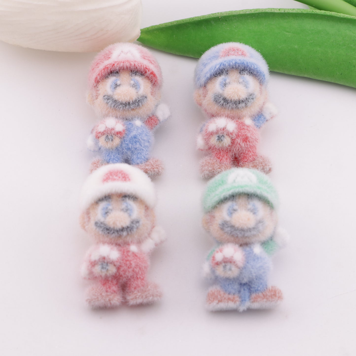 FS6379- 31×18Mm Flocked Super Mario Beads Flocked Super Mario Beads