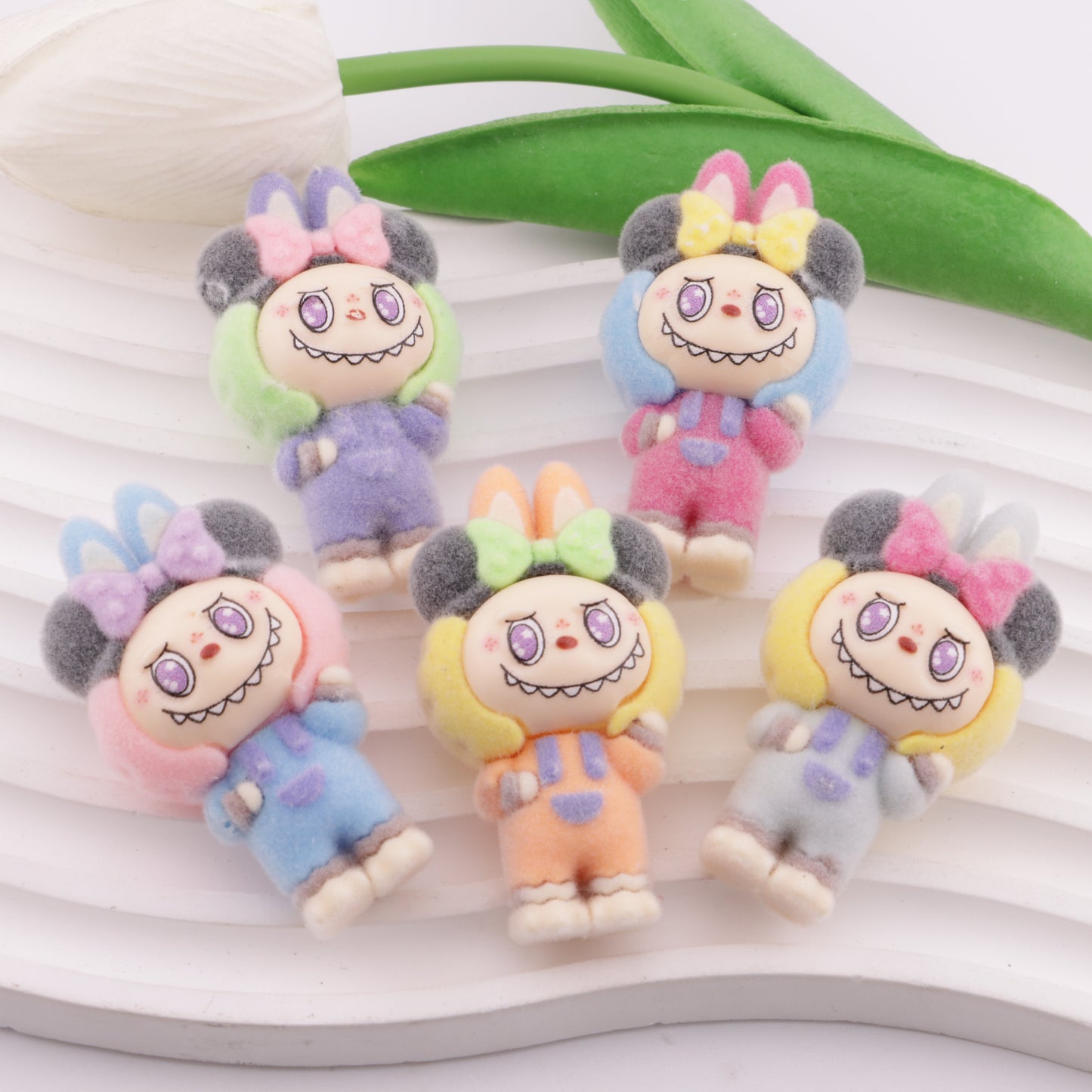FS6373- 54×29mm Minnie Bows Labubu Beads